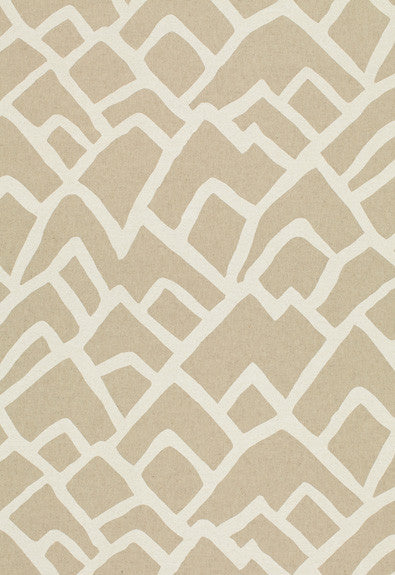Zimba Natural 2644333 by Schumacher Designer Fabric Exuberant-Prints 55% Linen, 45% Cotton - Horizontal: 27 and Vertical: 32 54 - Swanky Fabrics -