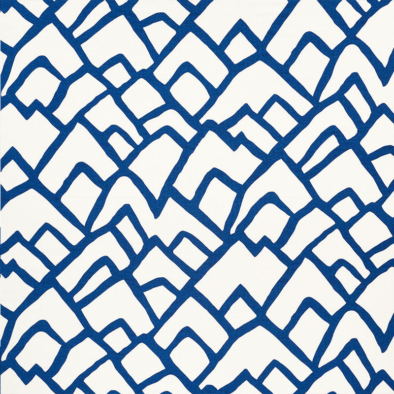 Zimba Marine 2644334 by Schumacher Designer Fabric MODERN PRINTS LINEN 55% COTTON 45% UNITED STATES OF AMERICA </p><p>Repeat: Horizontal: 27" (69CM) and Vertical: 32" (81CM) 54 - Swanky Fabrics -