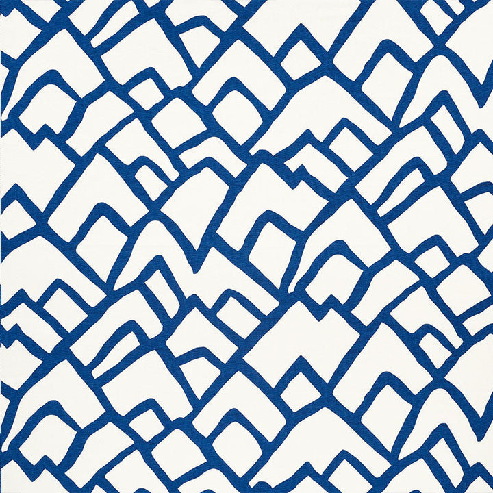Zimba Marine 2644334 by Schumacher Designer Fabric MODERN PRINTS LINEN 55% COTTON 45% UNITED STATES OF AMERICA </p><p>Repeat: Horizontal: 27" (69CM) and Vertical: 32" (81CM) 54 - Swanky Fabrics -