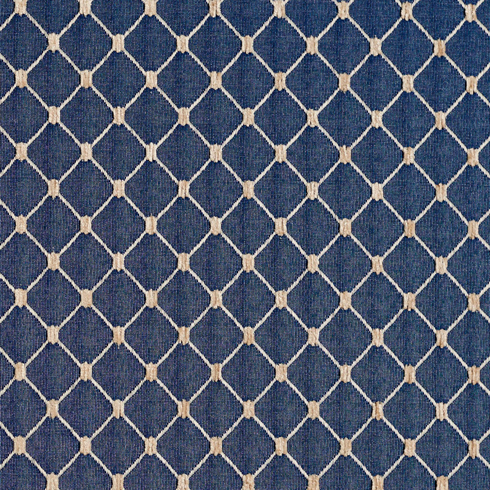 2645 Wedgewood/Diamond by Charlotte Designer Fabric Uptown Jacquards VI 100% Woven Polyester Asia Exceeds 70,000 Wyzenbeek Rubs (Heavy Duty) Horizontal: 1.75" x Vertical: 1.5" 54 Inches - Swanky Fabrics -