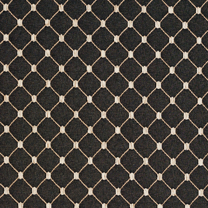 2651 Onyx/Diamond by Charlotte Designer Fabric Uptown Jacquards VI 100% Woven Polyester Asia Exceeds 70,000 Wyzenbeek Rubs (Heavy Duty) Horizontal: 1.75" x Vertical: 1.5" 54 Inches - Swanky Fabrics -