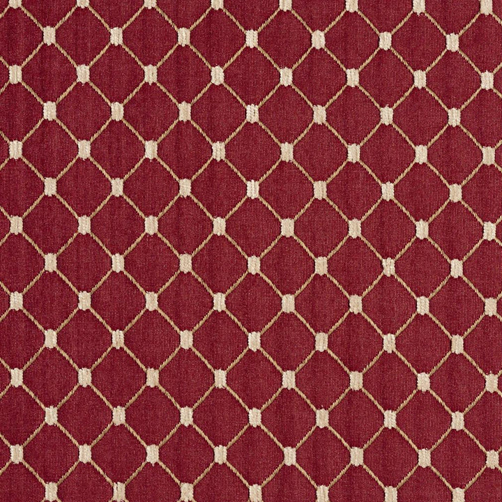 2652 Crimson/Diamond by Charlotte Designer Fabric Uptown Jacquards VI 100% Woven Polyester Asia Exceeds 116,000 Wyzenbeek Rubs (Heavy Duty) </p><p>Repeat: Horizontal: 1.75" x Vertical: 1.5" 54 Inches - Swanky Fabrics -