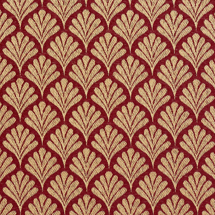 2661 Crimson/Fan by Charlotte Designer Fabric Uptown Jacquards VI 100% Woven Polyester Asia Exceeds 82,000 Wyzenbeek Rubs (Heavy Duty) </p><p>Repeat: Horizontal: 1.75" x Vertical: 1.5" 54 Inches - Swanky Fabrics -