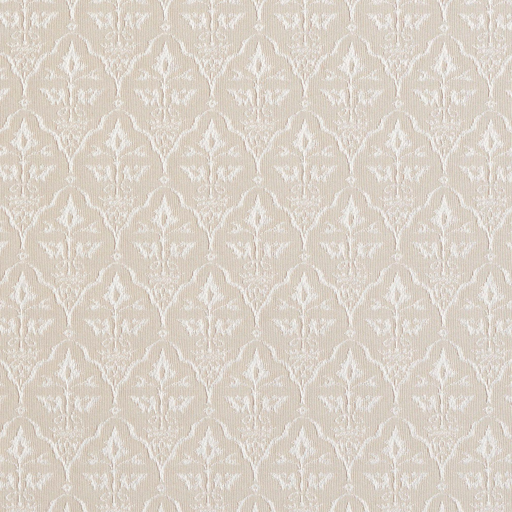 2668 Linen/Cameo by Charlotte Designer Fabric Uptown Jacquards VI 100% Woven Polyester Asia Exceeds 70,000 Wyzenbeek Rubs (Heavy Duty) Horizontal: 1.5" x Vertical: 2.75" 54 Inches - Swanky Fabrics -
