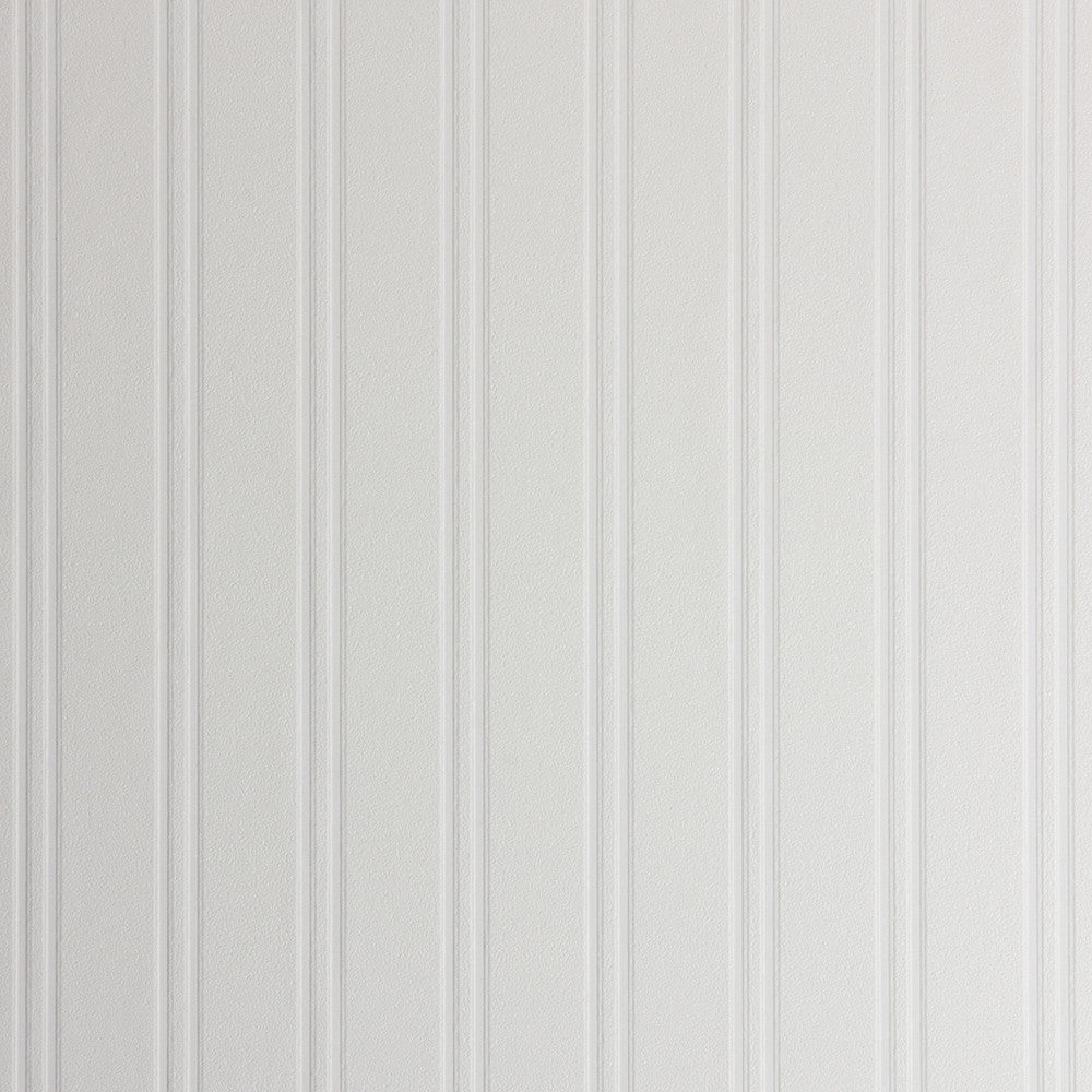 Beadboard Brown Wood Panel Paintable Wallpaper by Brewster Designer For Your Bath III Covers about 56.4 square feet 20.5-in by 33-ft long roll Prepasted 0 - Swanky Fabrics -