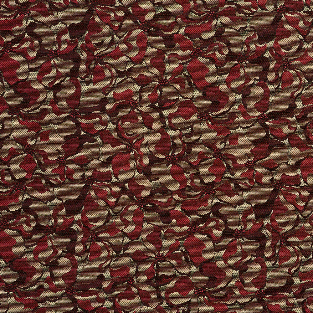 2798 Wine by Charlotte Designer Fabric Durables II 100% Woven Polyester Made In USA Exceeds 100,000 Wyzenbeek Rubs (Heavy Duty) Horizontal: 7.25" x Vertical: 7" 54 Inches - Swanky Fabrics -