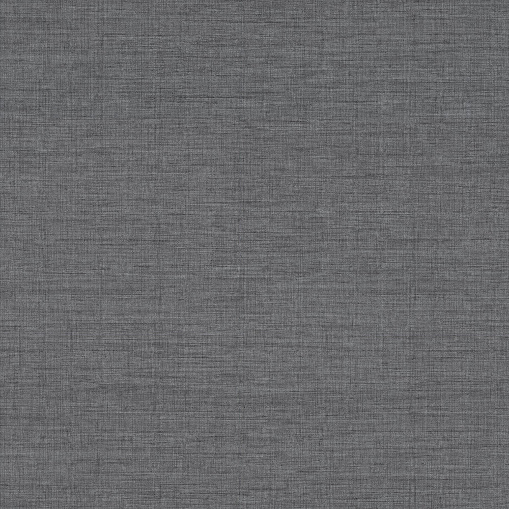 Essence Dark Grey Linen Texture Wallpaper by A-Street Prints Designer