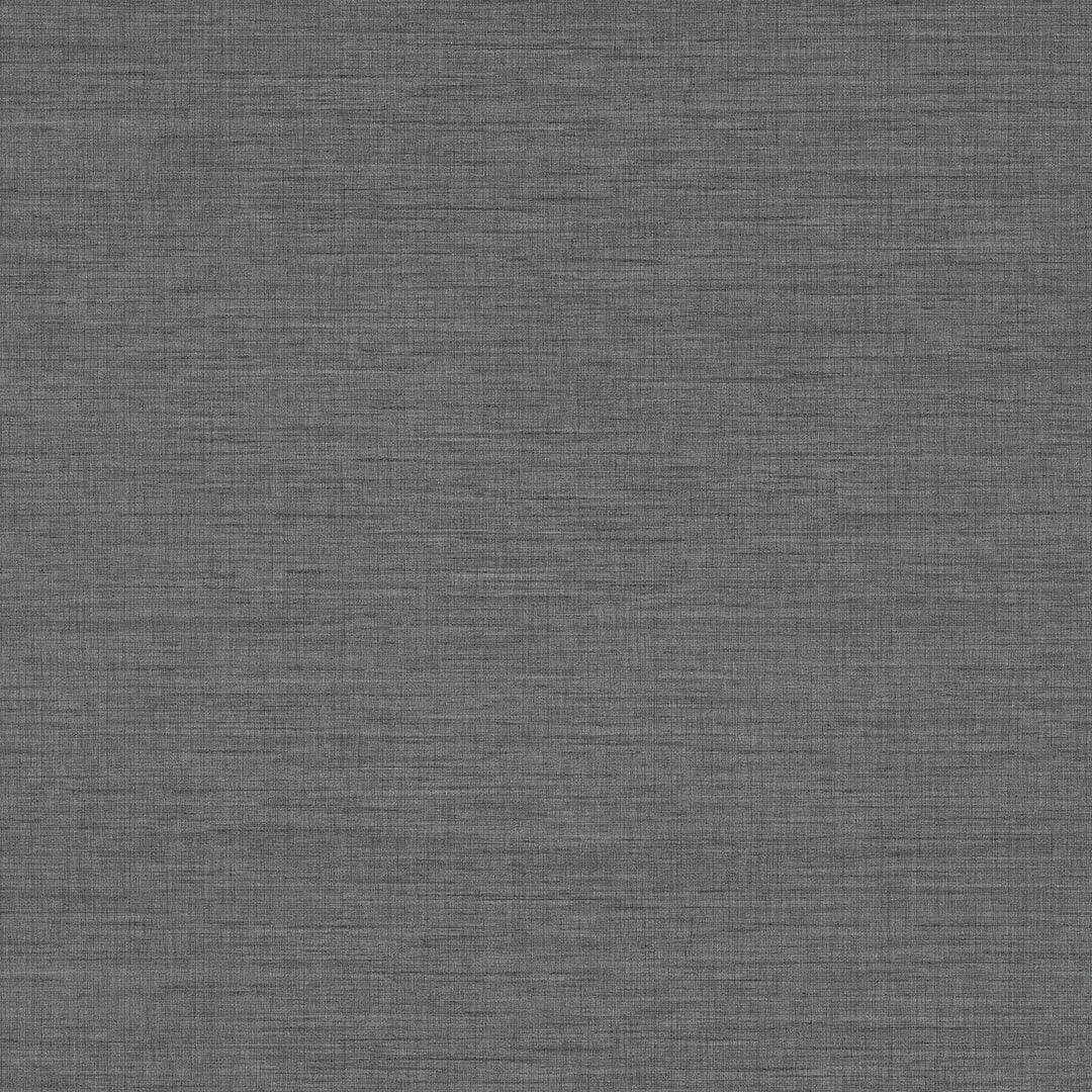 Essence Dark Grey Linen Texture Wallpaper by A-Street Prints Designer