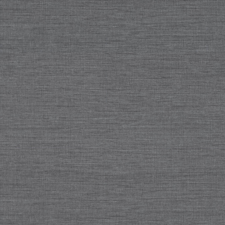 Essence Dark Grey Linen Texture Wallpaper by A-Street Prints Designer