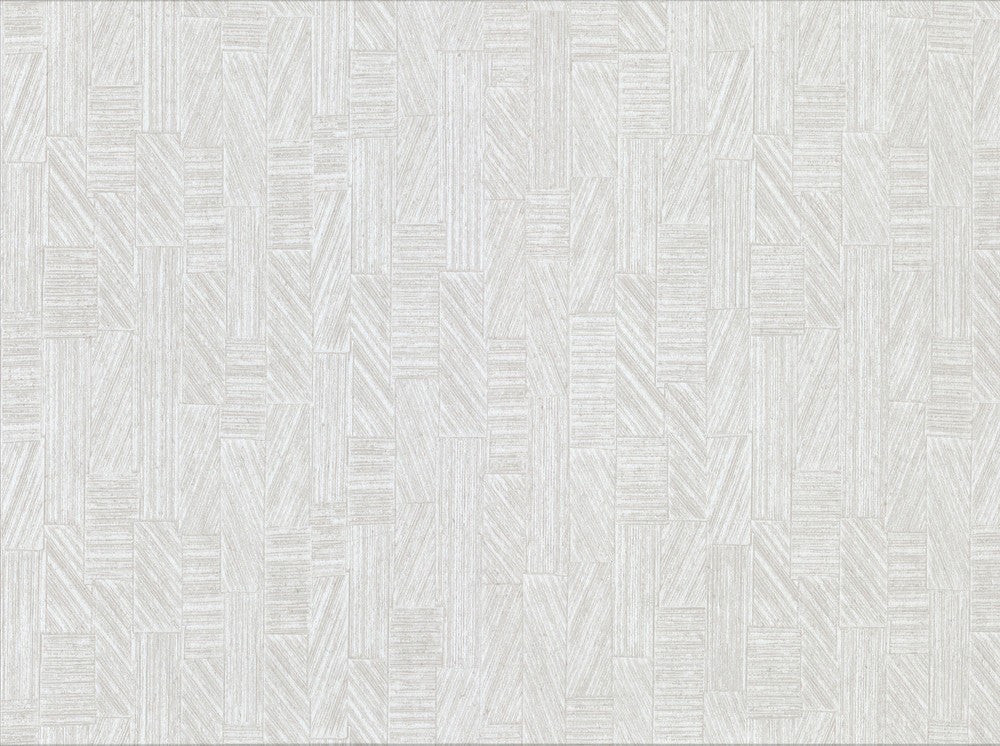 Kensho Off White Parquet Wood Wallpaper by Warner Designer Cortina IV Covers about 60.8 square feet 27-in by 27-ft long roll Unpasted 0 - Swanky Fabrics -