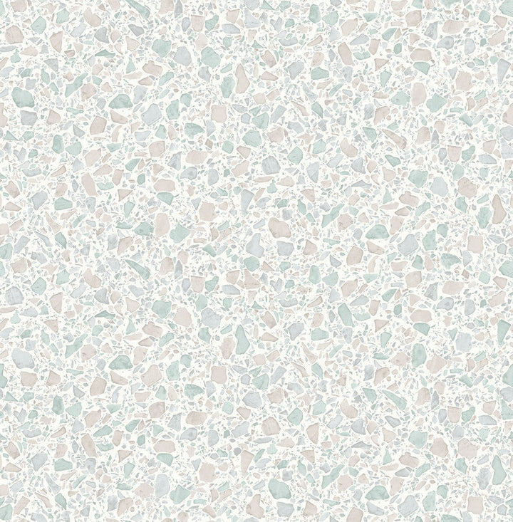 Aldrich Light Grey Terrazzo Wallpaper by Fine Decor Designer Medley Covers about 56.4 square feet 20.5-in by 33-ft long roll Unpasted 20.9 - Swanky Fabrics -