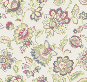 A-Street Prints Wallpaper Corona Green Jacobean