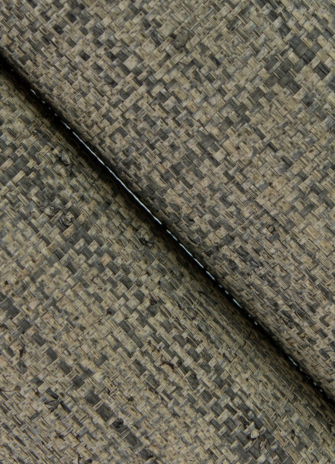 Cheng Light Grey Woven Grasscloth Wallpaper by A-Street Prints Designer
