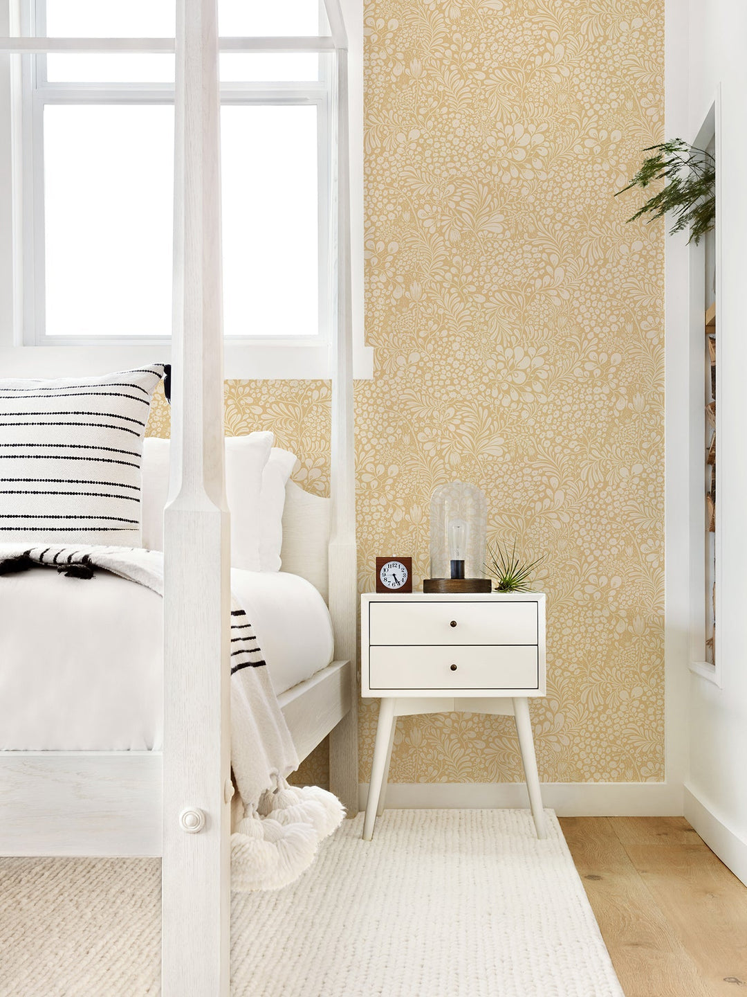 Siv Butter Botanical Wallpaper by A-Street Prints Designer