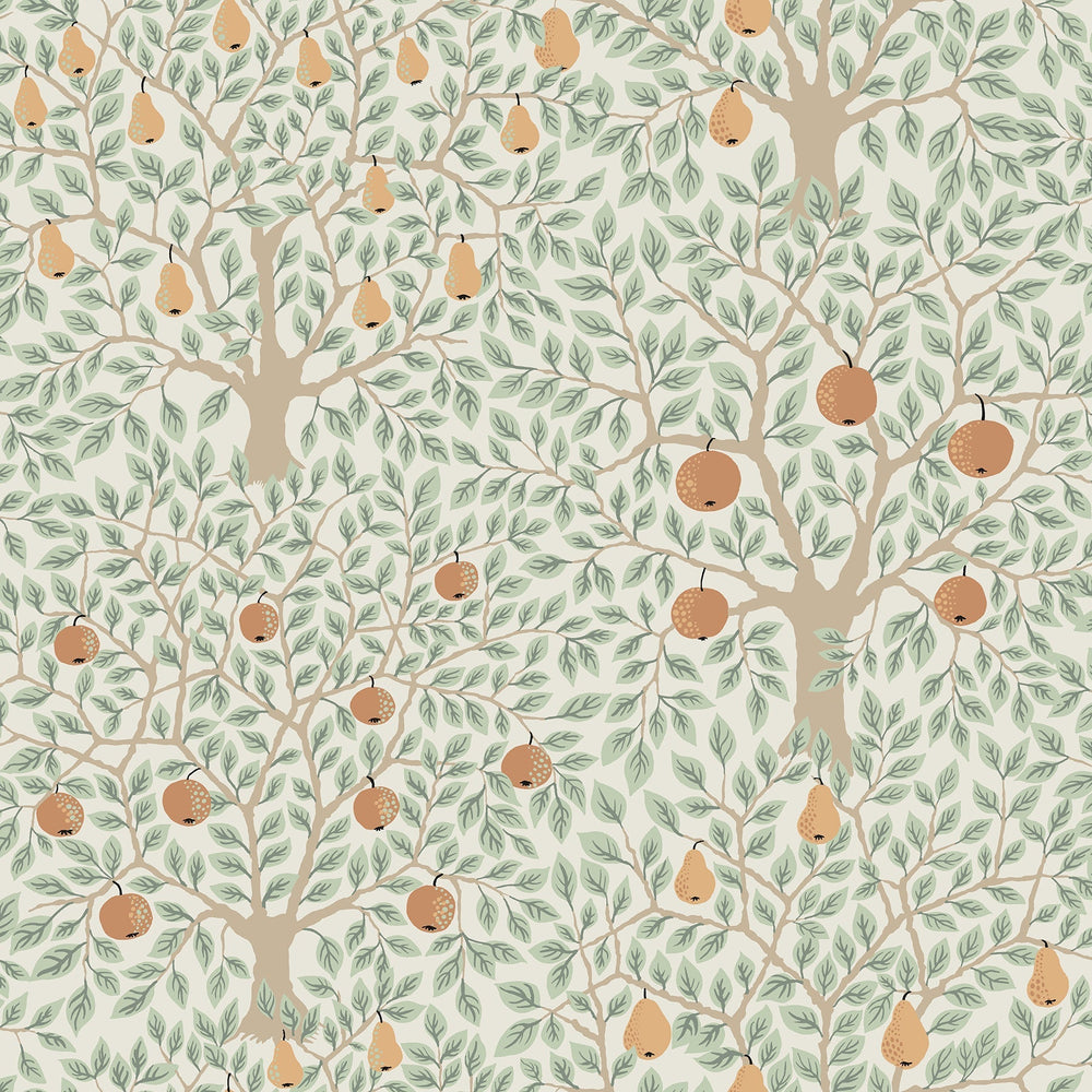 Pomona Multicolor Fruit Tree Wallpaper by A-Street Prints Designer