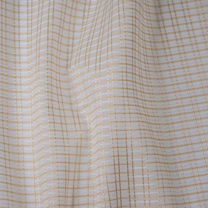 Zora # 210 Karat by Maxwell Designer Fabric Sheer Glam 100% POLYESTER TURKEY 118" - Swanky Fabrics -