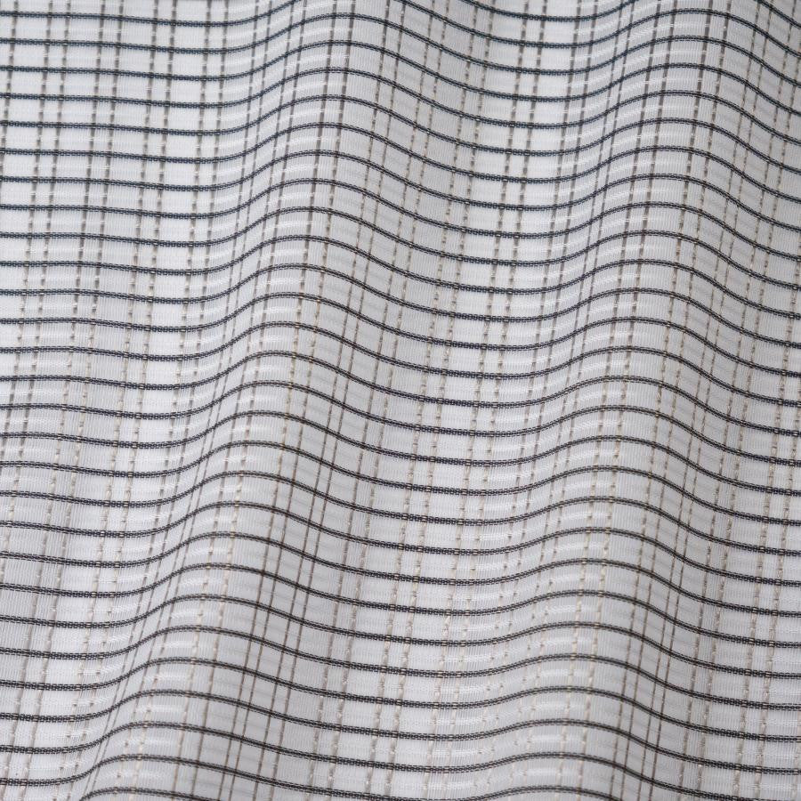 Zora # 232 Silverstone by Maxwell Designer Fabric Sheer Glam 100% POLYESTER TURKEY 118" - Swanky Fabrics -