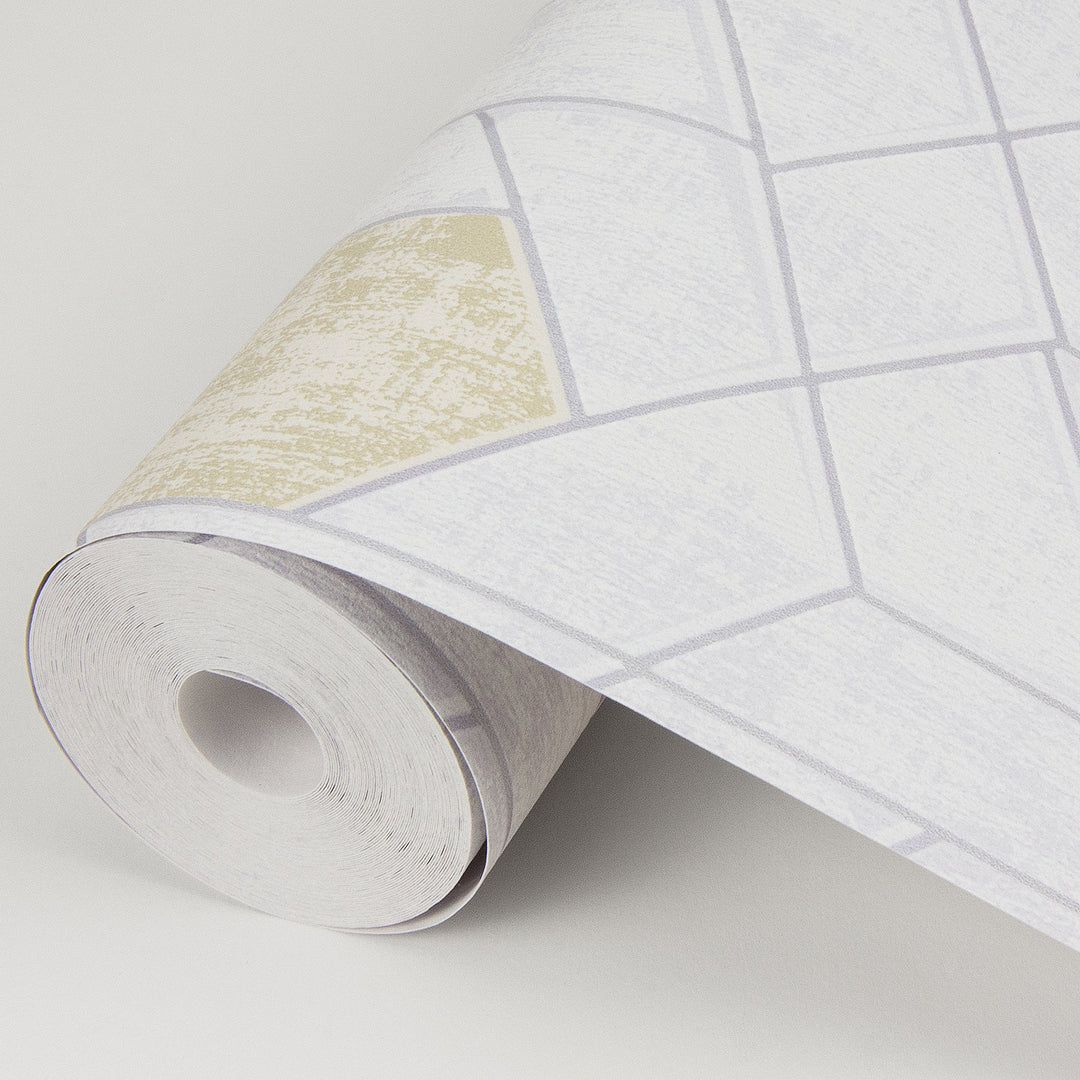 Granada Silver Geometric Wallpaper by A-Street Prints Designer