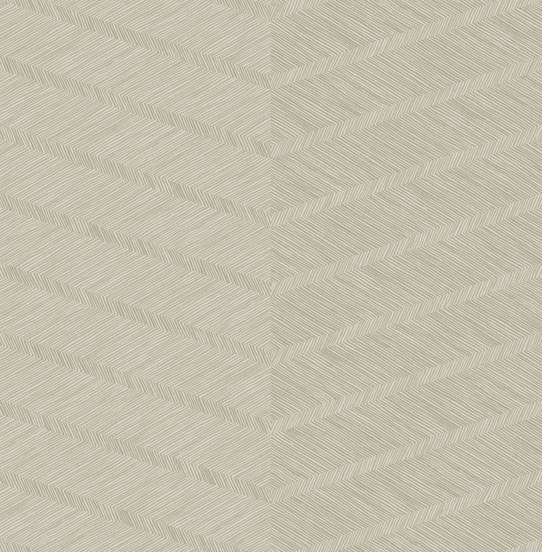 Aspen Champagne Chevron Wallpaper by A-Street Prints Designer