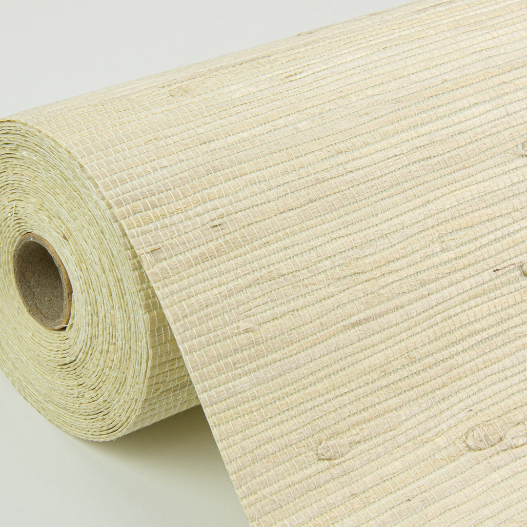 Battan Cream Jute Grasscloth Wallpaper by A-Street Prints Designer