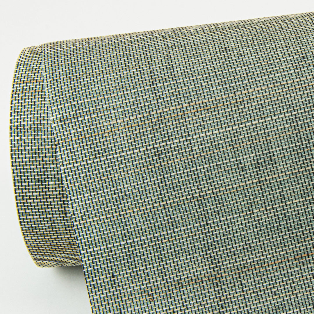 Mai Teal Abaca Grasscloth Wallpaper by A-Street Prints Designer