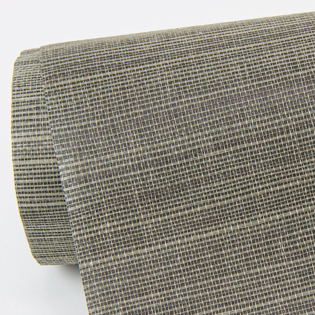 Caihon Green Sisal Grasscloth Wallpaper by A-Street Prints Designer