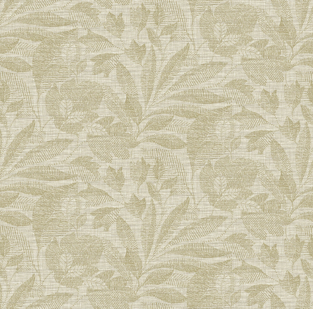 Lei Gold Leaf Wallpaper by A-Street Prints Designer