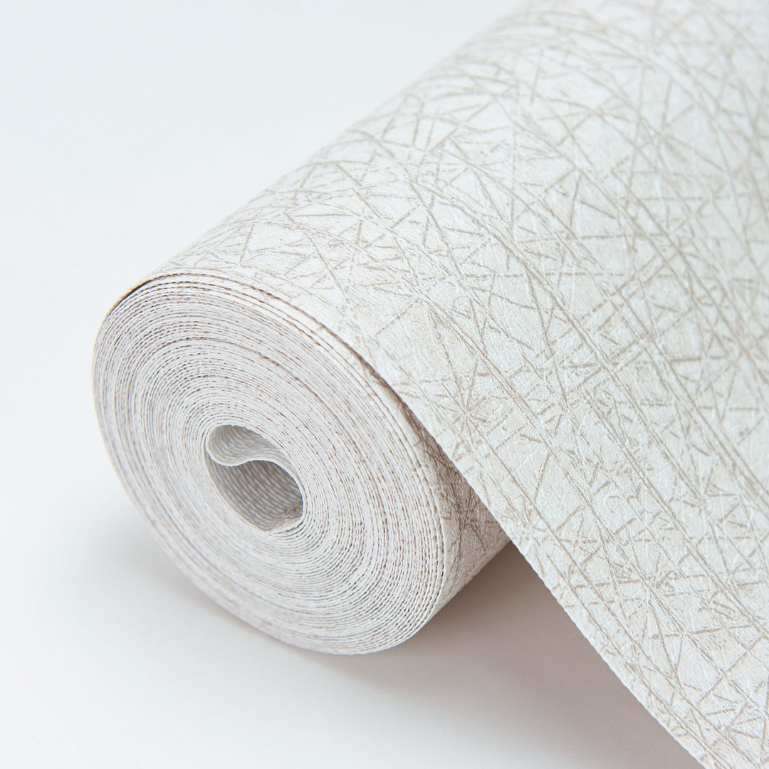 Nagano White Distressed Texture Wallpaper by Warner Designer
