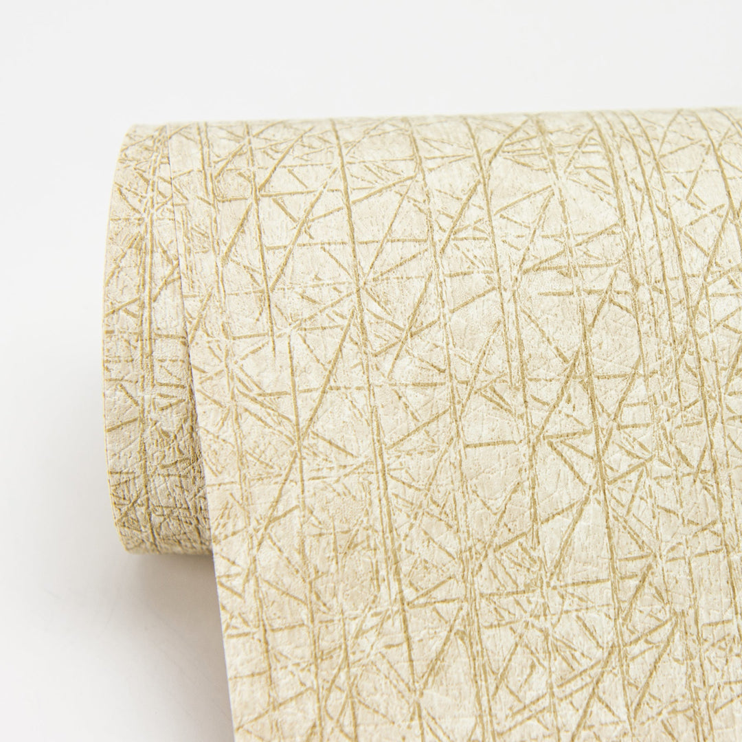 Nagano Taupe Distressed Texture Wallpaper by Warner Designer