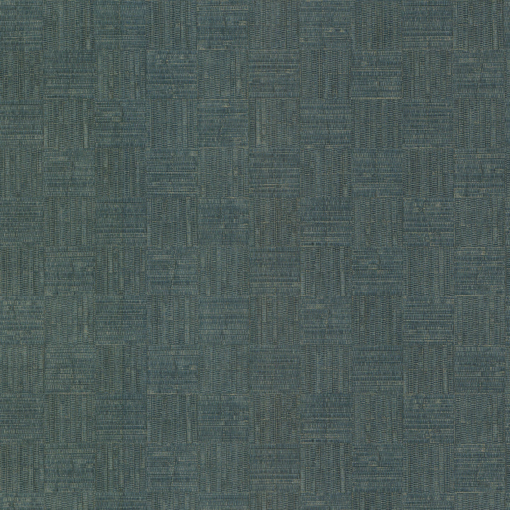Thea Blue Geometric Wallpaper by Warner Designer