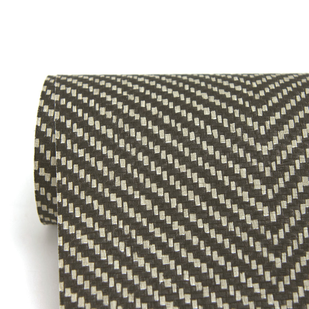 Graham Black Chevron Wallpaper by Warner Designer