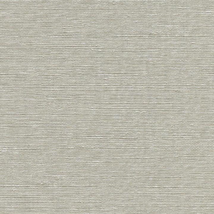 Aspero Light Grey Faux Grasscloth Wallpaper by Warner Designer
