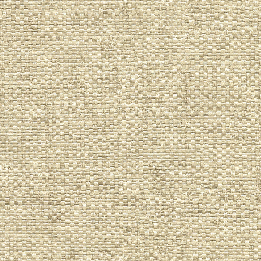Caviar Taupe Basketweave Wallpaper by Warner Designer