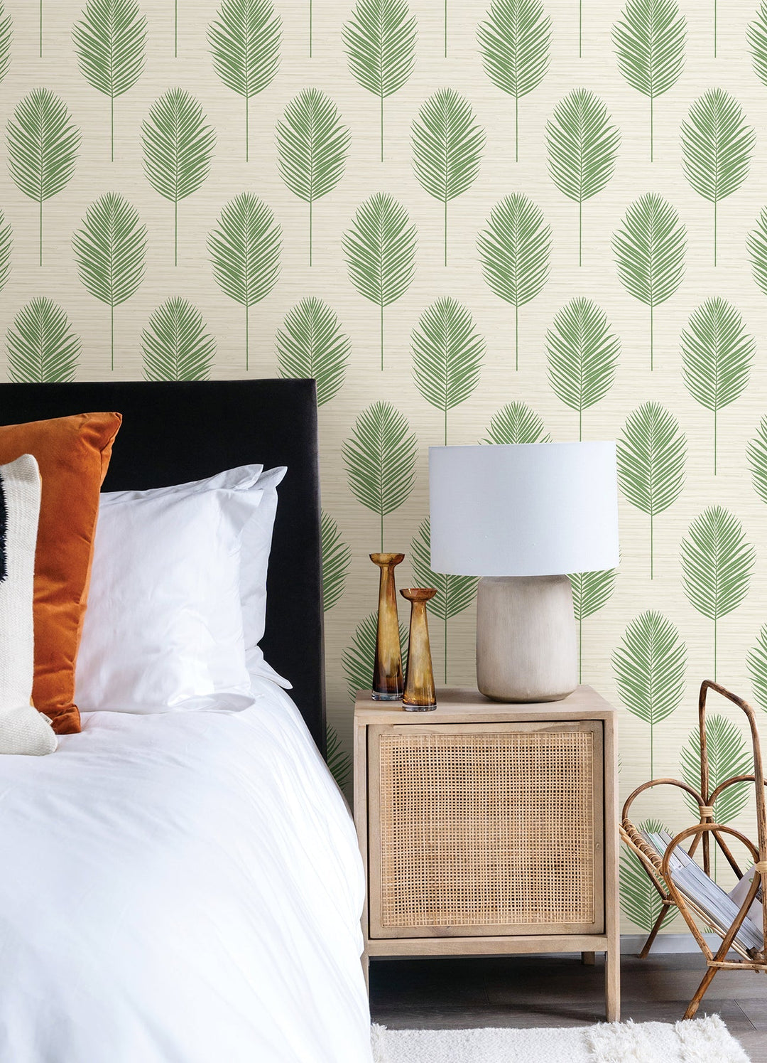 Bali Green Fern Wallpaper by A-Street Prints Designer