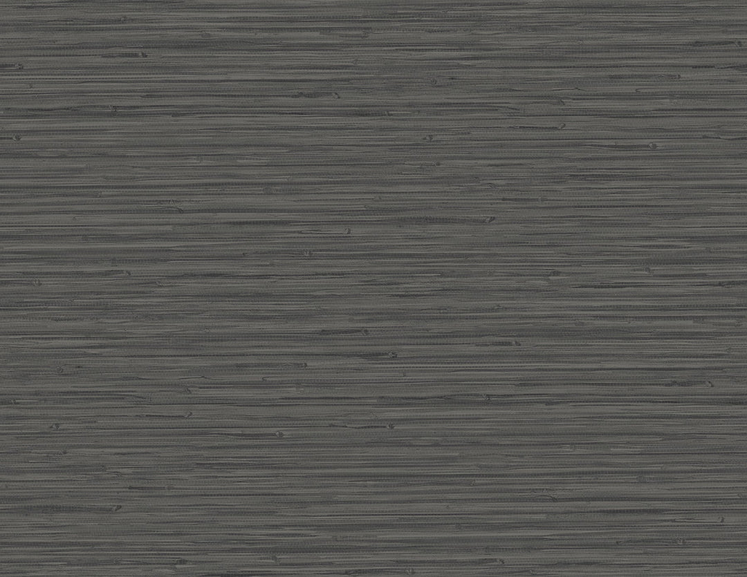 Rushmore Black Faux Grasscloth Wallpaper by A-Street Prints Designer