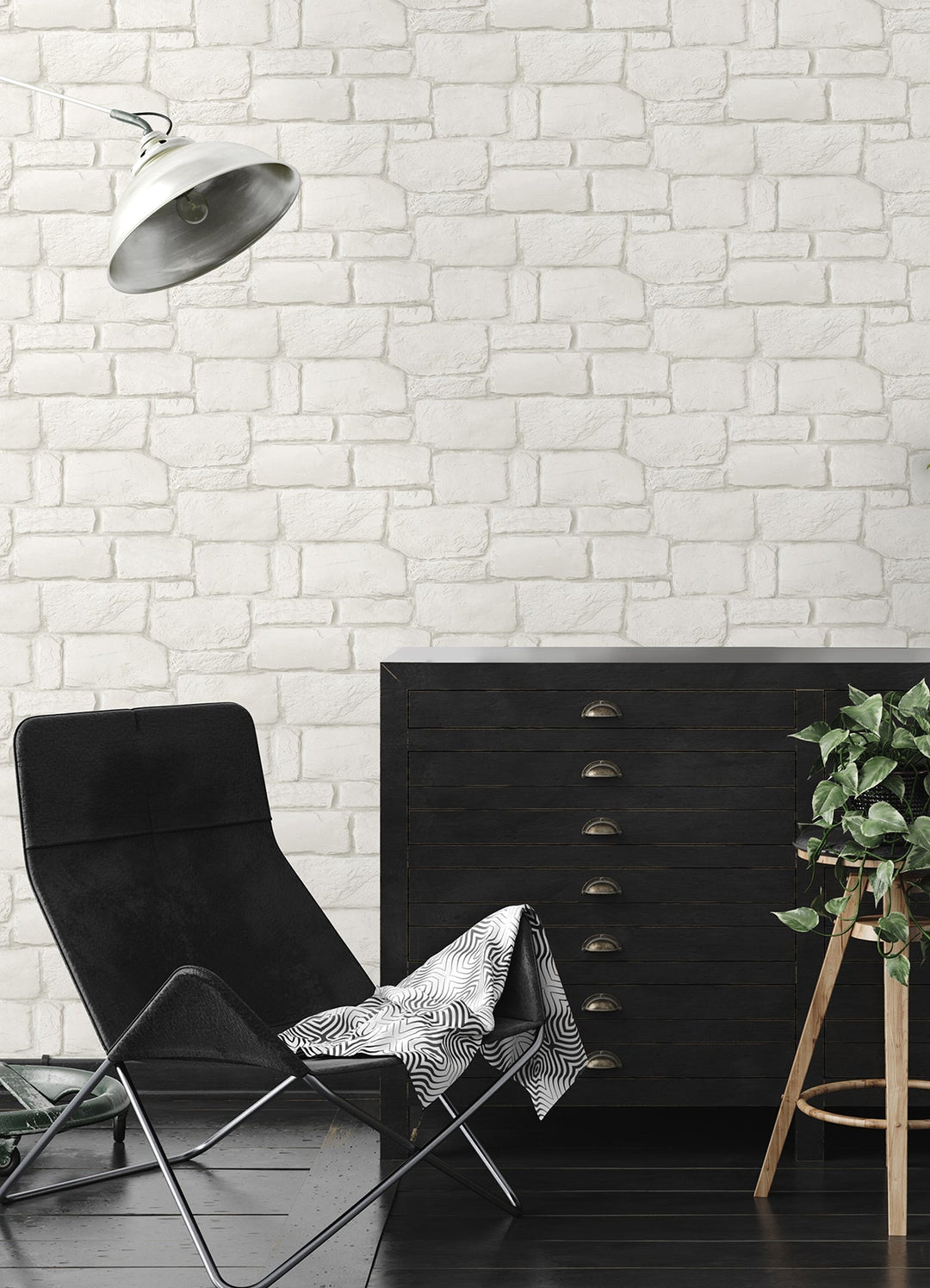 Casablanca Ivory Stone Wallpaper by A-Street Prints Designer