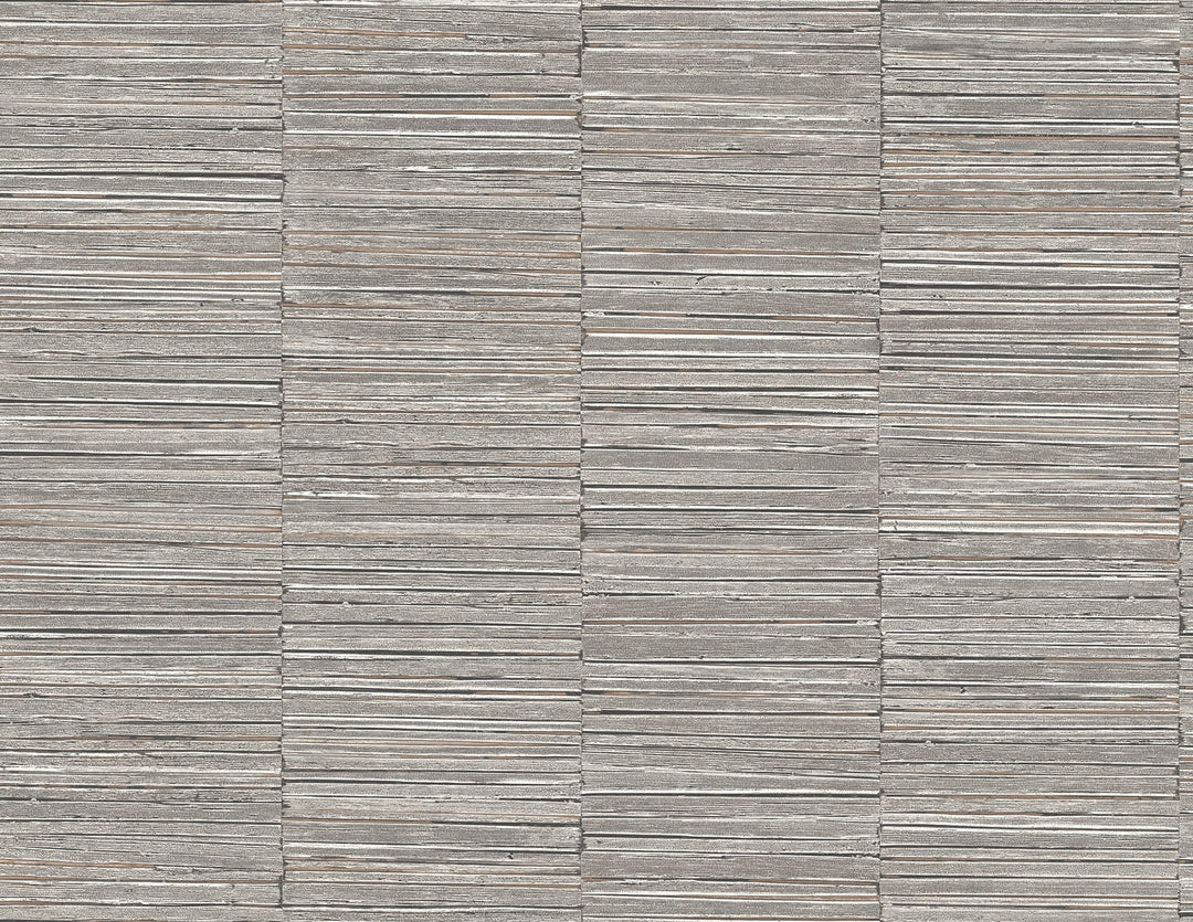 Jenga Charcoal Striped Column Wallpaper by A-Street Prints Designer