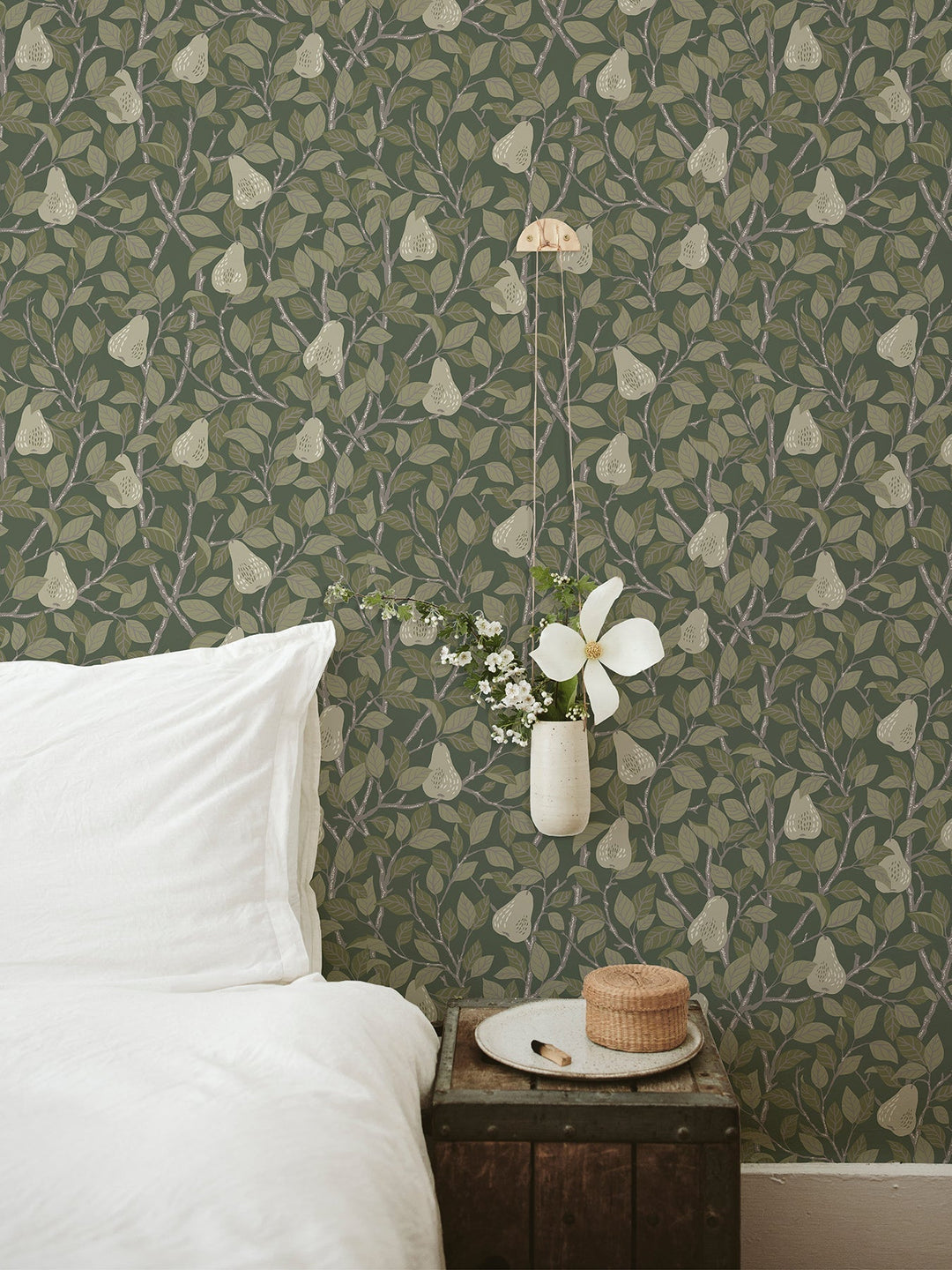 Pirum Green Pear Wallpaper by A-Street Prints Designer