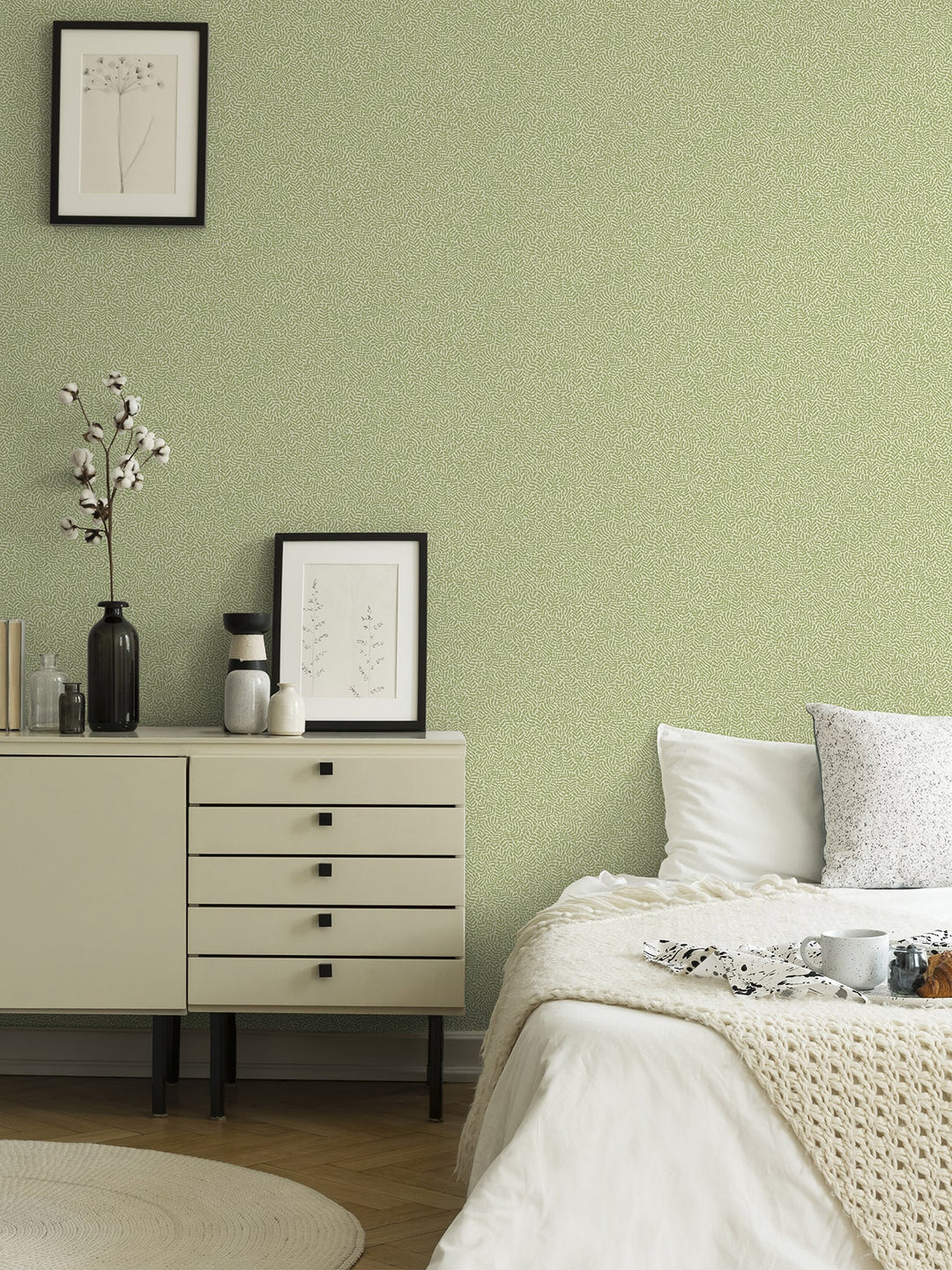 A-Street Prints Wallpaper Anna Light Green Fern Trail