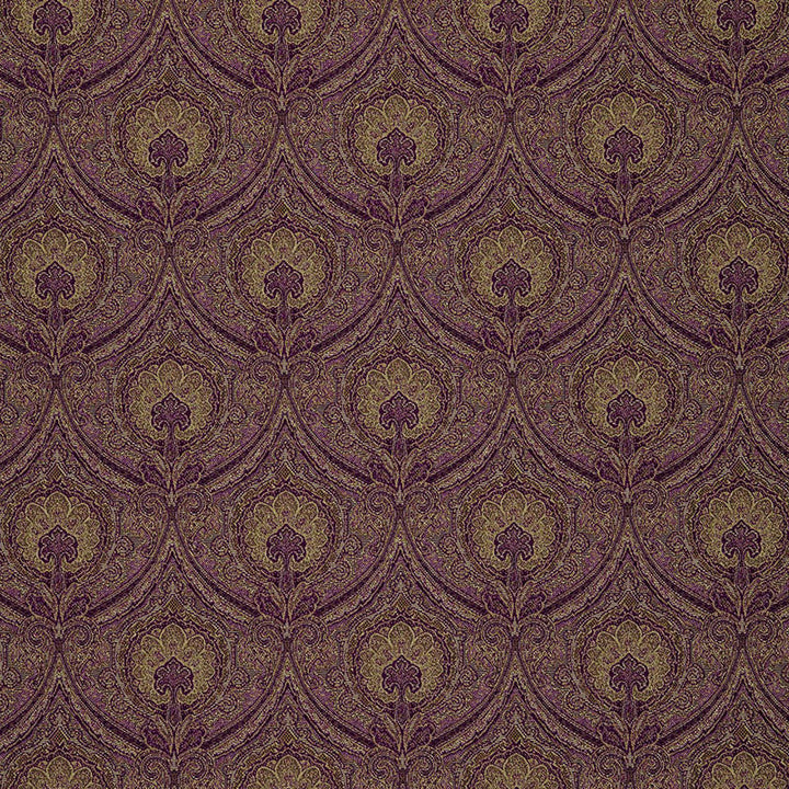 Edwardian Paisley Claret 3042048 by Schumacher Designer Fabric CHROMA See Sample UNITED STATES OF AMERICA HEAVY DUTY </p><p>Repeat: Horizontal: 6 3/4" (17CM) and Vertical: 8 1/4" (21CM) 54" WIDE (137CM) - Swanky Fabrics -