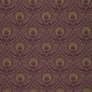 Schumacher Fabric Edwardian Paisley Claret 3042048