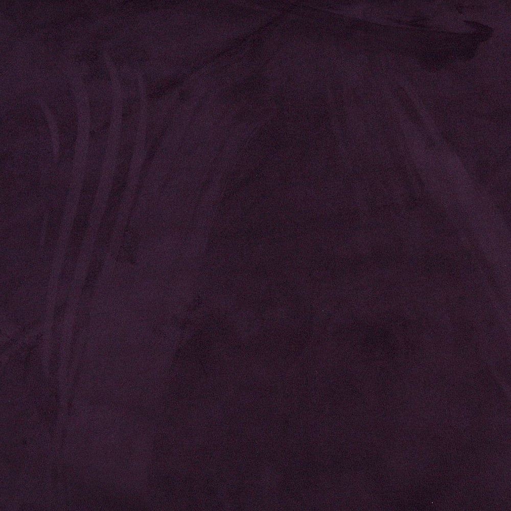 3088 Eggplant by Charlotte Designer Fabric Microsuede, Ultimate Suede V 100% Woven Polyester Asia Exceeds 200,000 Wyzenbeek Rubs (Heavy Duty) No Repeat 54 Inches - Swanky Fabrics -