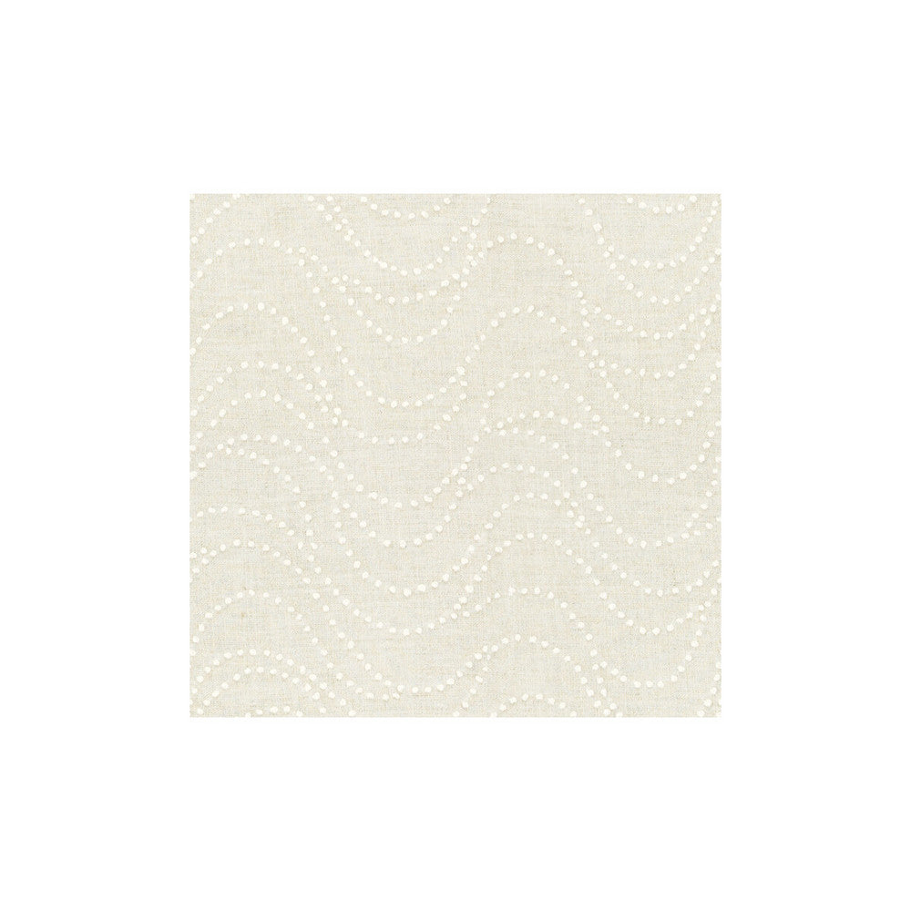 Spot On Blanc by Kravet Couture Designer Fabric - LINEN - 100% India - Horizontal: 12 and Vertical: 5.5 52 - Swanky Fabrics -
