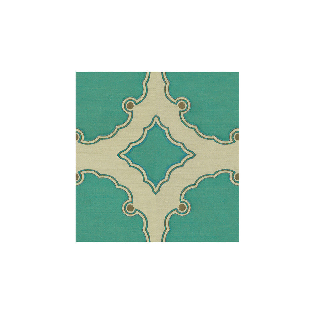 Interpretation Turquoise by Kravet Couture Fabric Kravet Couture Fabric Interpretation TurquoiseFabric SILK - 100% India </p><p>Repeat: H: 13, V: 14 54 - Fabric Carolina -