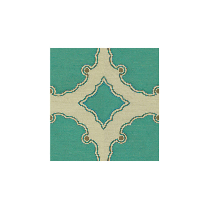 Interpretation Turquoise by Kravet Couture Fabric Kravet Couture Fabric Interpretation TurquoiseFabric SILK - 100% India </p><p>Repeat: H: 13, V: 14 54 - Fabric Carolina -