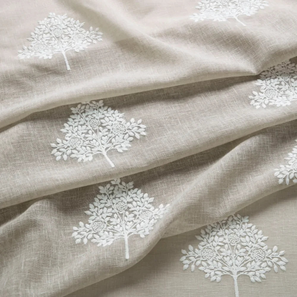 7918 Marigold Tree Sheer 2 Mushroom by Wmah Designer Fabric 7918 Marigold Tree Sheer 2 Mushroom by Wmah Fabric WILLIAM MORRIS AT HOME DOVECOTE VOL 1 60%COT 40%POL %CEMB India Horizontal: 12.75 and Vertical: 19.625 118 in - Fabric Carolina -