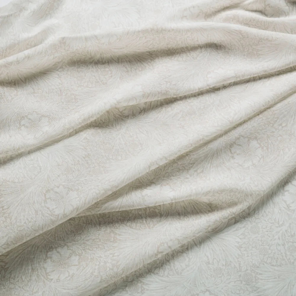7921 Marigold Sheer 2 Sand by Wmah Designer Fabric 7921 Marigold Sheer 2 Sand by Wmah Fabric WILLIAM MORRIS AT HOME DOVECOTE VOL 1 52%COT 48%LIN Turkey Horizontal: 12.5 and Vertical: 12.5 118 in - Fabric Carolina -