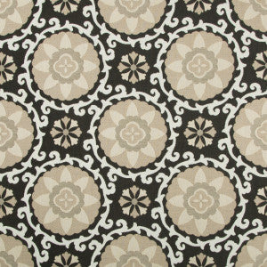 Kravet Fabric Exotic Suzani Coal