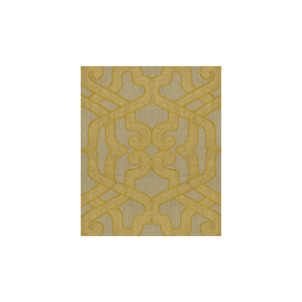 Modern Elegance Saffron by Kravet Couture Designer Fabric MODERN COLORS II LINEN - 80%;VISCOSE - 15%;SILK - 5% India Horizontal: 13 and Vertical: 15.5 51 - Swanky Fabrics -