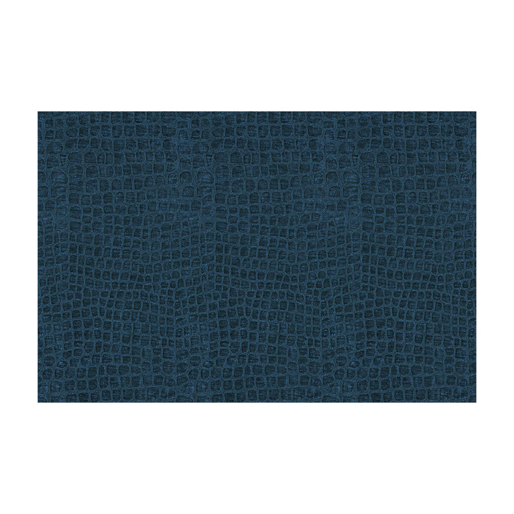 Finnian Sapphire by Kravet Contract Designer Fabric - POLYESTER - 100% China HEAVY Horizontal: 6.75 and Vertical: 13.75 54 - Swanky Fabrics -